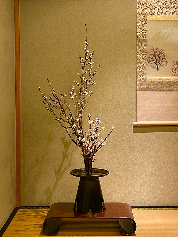 桜生け花画像